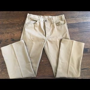Vtg 70s Levis Bootcut Tan Mens 33x29 Corduroy